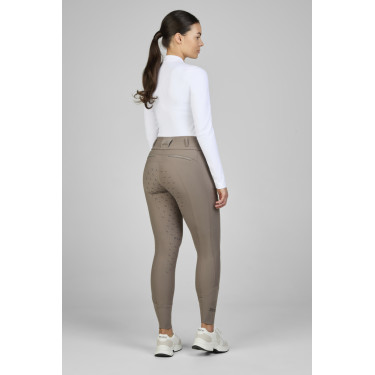 Pikeur Laure damesbroek full grip 3005 met hoge taille Taupe Bruin Pikeur Laure damesbroek full grip 3005 met hoge taille Taupe Bruin