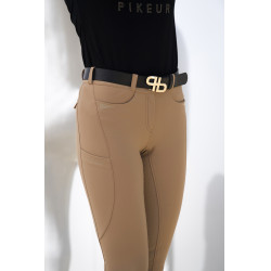 Pikeur Laure damesbroek full grip mid waist 3006 Karamel Bruin