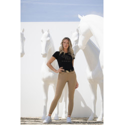 Pikeur Laure damesbroek full grip mid waist 3006 Karamel Bruin