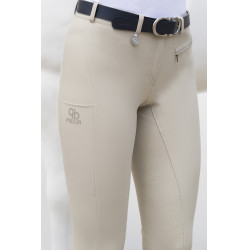 Pikeur damesbroek Vally full grip 6106 middelhoge taille Vanillecrème Beige