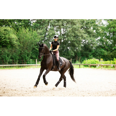 Paardrijcap Abus Airluxe Chroom L.V Glanzend zwart Paardrijcap Abus Airluxe Chroom L.V Glanzend zwart