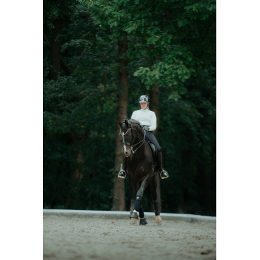 Paardrijcap Abus Airluxe Chroom L.V Glanzend zwart Paardrijcap Abus Airluxe Chroom L.V Glanzend zwart