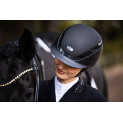 Abus Airluxe Supreme paardrijcap Zwart