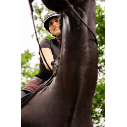 Abus Airluxe Supreme paardrijcap Zwart