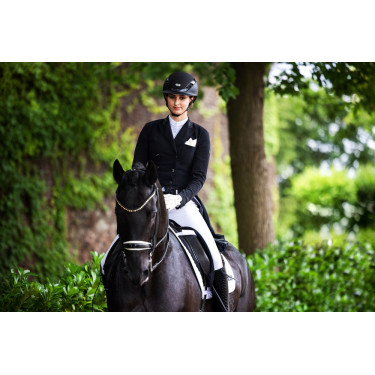 Abus Airluxe Supreme paardrijcap Zwart