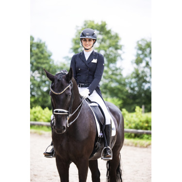 Abus Airluxe Supreme paardrijcap Zwart