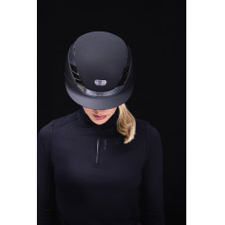 Abus Airluxe Supreme paardrijcap Zwart