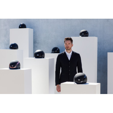 Abus Airluxe Supreme paardrijcap Zwart