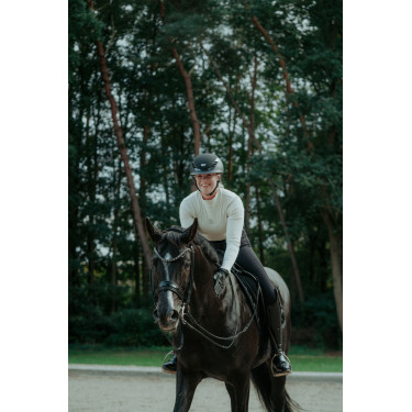 Abus Airluxe Supreme paardrijcap Zwart