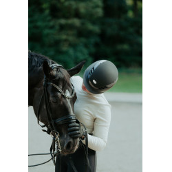 Abus Airluxe Supreme paardrijcap Zwart