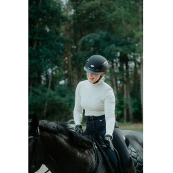 Abus Airluxe Supreme paardrijcap Zwart