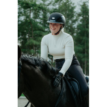 Abus Airluxe Supreme paardrijcap Zwart