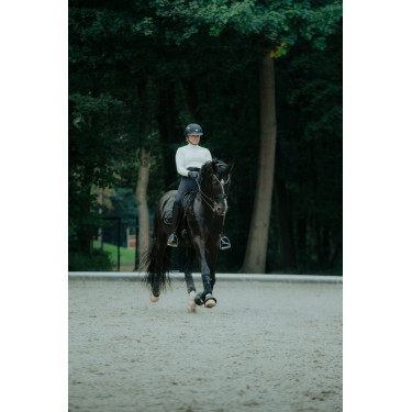 Abus Airluxe Supreme paardrijcap Zwart