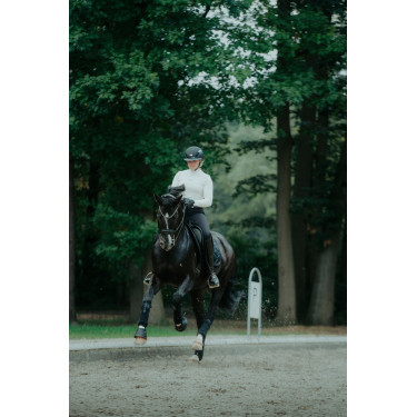 Abus Airluxe Supreme paardrijcap Zwart