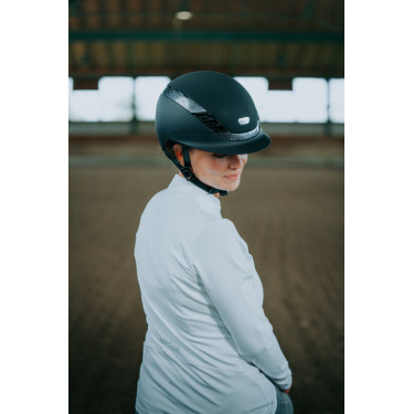 Abus Airluxe Supreme paardrijcap Zwart