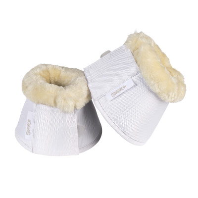 Eskadron springschoenen nep bont Wit