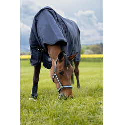 Waterdichte Eskadron Omega deken met fleecevoering en hals Donker marineblauw