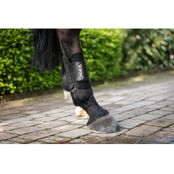 Neopreen achterste peesbeschermers Eskadron Zwart