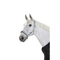 Halster Eskadron gesp IJs / wit / steen Blauw