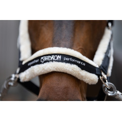 Halster Eskadron imitatiebont Dubbele gesp Zwart Halster Eskadron imitatiebont Dubbele gesp Zwart