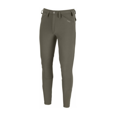 Herenbroek Pikeur Rodrigo kniestukken grip Modder Grijs