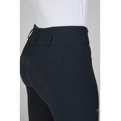 Pikeur Candela damesbroek met kunstlederen zitvlak, hoge taille 1808 Ombre sombre