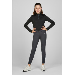 Kinderbroek Pikeur Brooklyn kniestukken grip Donkere schaduw Grijs