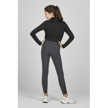 Kinderbroek Pikeur Brooklyn kniestukken grip Donkere schaduw Grijs