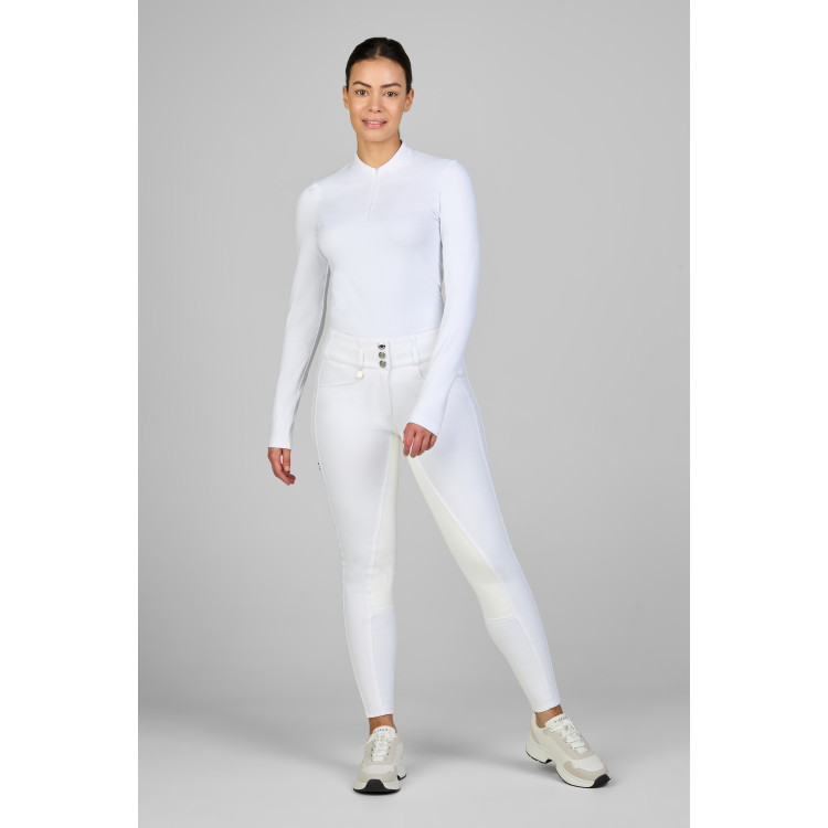 Pikeur damesrijbroek New Candela met kunstlederen zitvlak 3978 met hoge taille