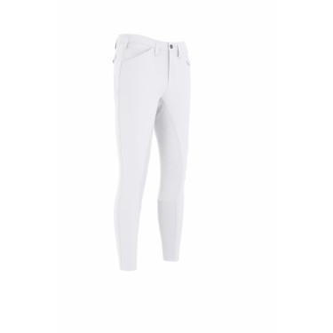 Pikeur herenbroek Rossini kunstlederen zitvlak 7508 middelhoge taille Wit