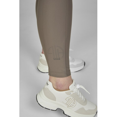 Amia-broek 6805 Pikeur kniestukken grip midhoge taille dames Taupe Bruin