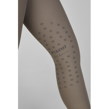 Amia-broek 6805 Pikeur kniestukken grip midhoge taille dames Taupe Bruin