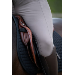 Amia-broek 6805 Pikeur kniestukken grip midhoge taille dames Taupe Bruin