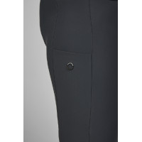Amia-broek 6805 Pikeur kniestukken grip midhoge taille dames Donkere schaduw Grijs