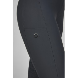 Amia-broek 6805 Pikeur kniestukken grip midhoge taille dames Donkere schaduw Grijs