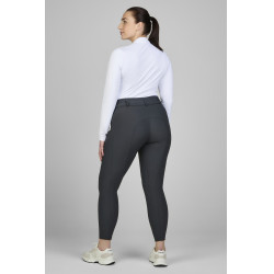 Amia-broek 6805 Pikeur kniestukken grip midhoge taille dames Donkere schaduw Grijs