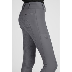 Pikeur broek midhoge taille meisje full grip 9306 Lichtgrijs