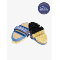Flexi Half & Half Grooming Borstel LeMieux Blauw Badminton
