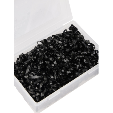 Silicone elastiekendoosjes LeMieux Zwart
