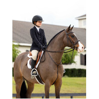 Bridon Hunter met veters LeMieux Havanna / zilver Bruin