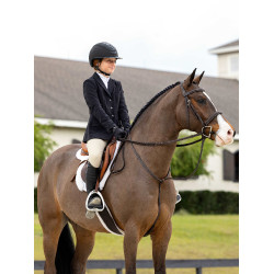 Bridon Hunter met veters LeMieux Havanna / zilver Bruin