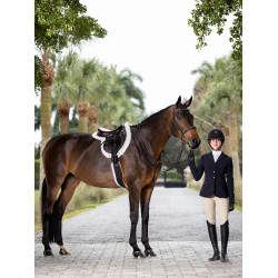 Vaste martingaal Hunter LeMieux Havanna / zilver Bruin