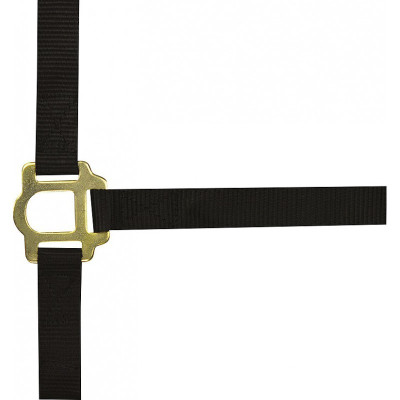 Nylon halster met dubbele dikte en gespen Norton Zwart