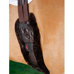 LeMieux Anatomic springschoenbeschermer in Merino+ wol Bruin