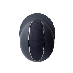 Glanzende Metalen Helm Monarch II Horze Donkerblauw