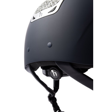 Paardrijcap met kristallen versiering Horze Arix II Donkerblauw / zilver Paardrijcap met kristallen versiering Horze Arix II Donkerblauw / zilver