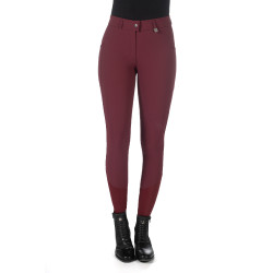 Broek Livigno full grip 1/1 siliconen HKM dames Lauria Garrelli Bordeaux