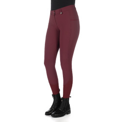 Broek Livigno full grip 1/1 siliconen HKM dames Lauria Garrelli Bordeaux