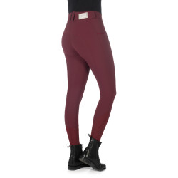 Broek Livigno full grip 1/1 siliconen HKM dames Lauria Garrelli Bordeaux