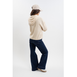Plume hoodie Harcour Linnen Beige Plume hoodie Harcour Linnen Beige